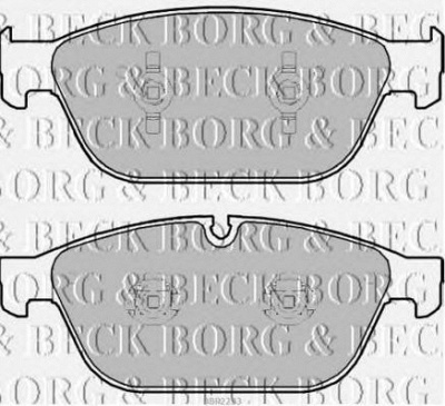 BORG & BECK bbp2293 -  Комплект тормозных колодок, дисковый тормоз